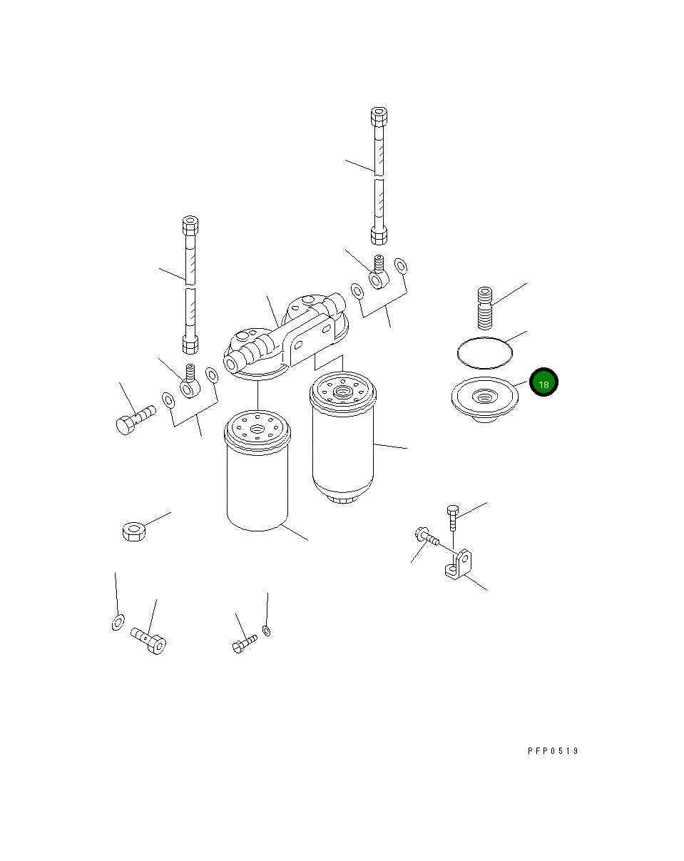 Крышка 6733-71-6310 Komatsu