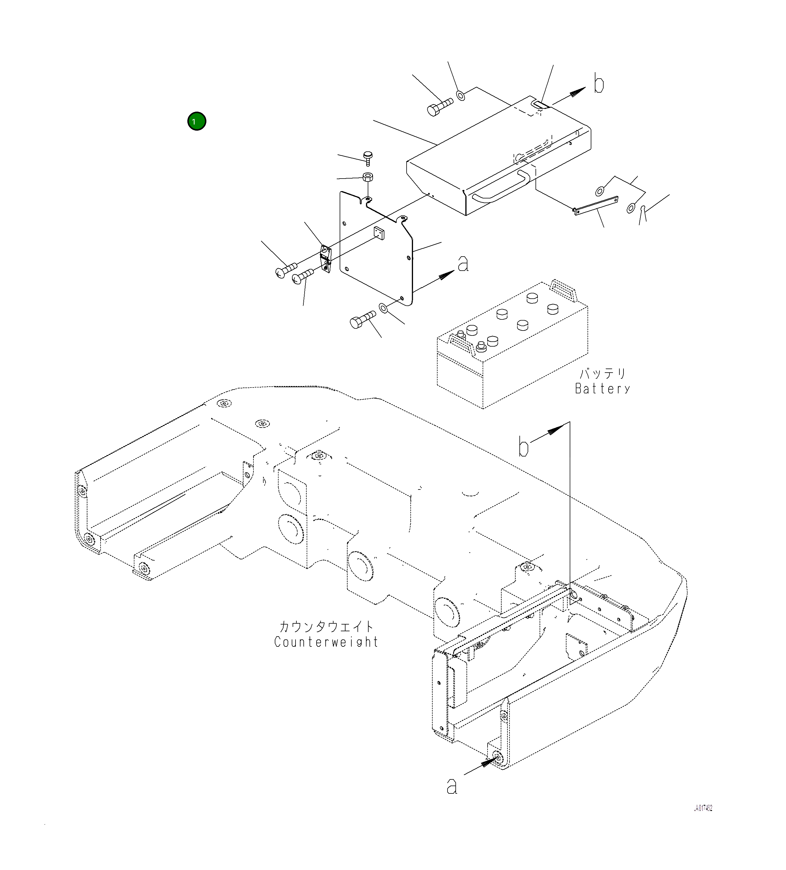 Крышка 421-06-61231 Komatsu