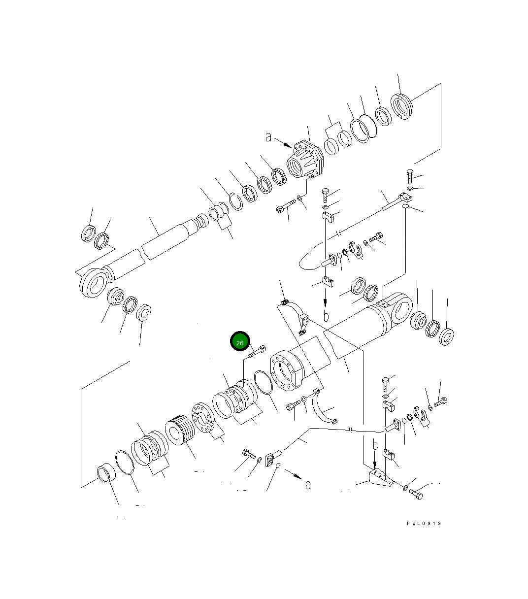 Болт 01253-61825 Komatsu