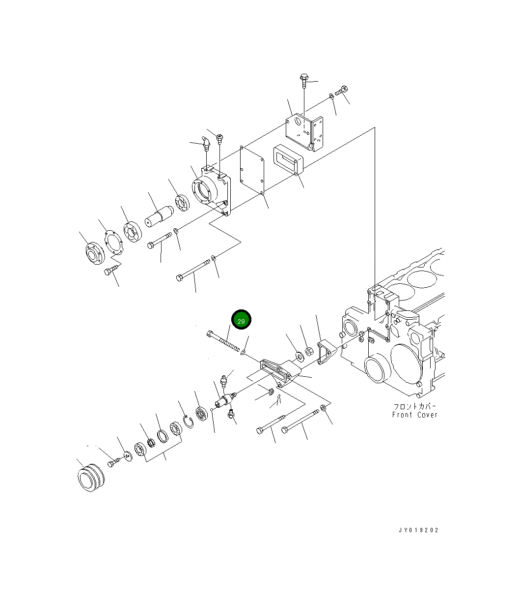 Болт 6217-61-3841 Komatsu