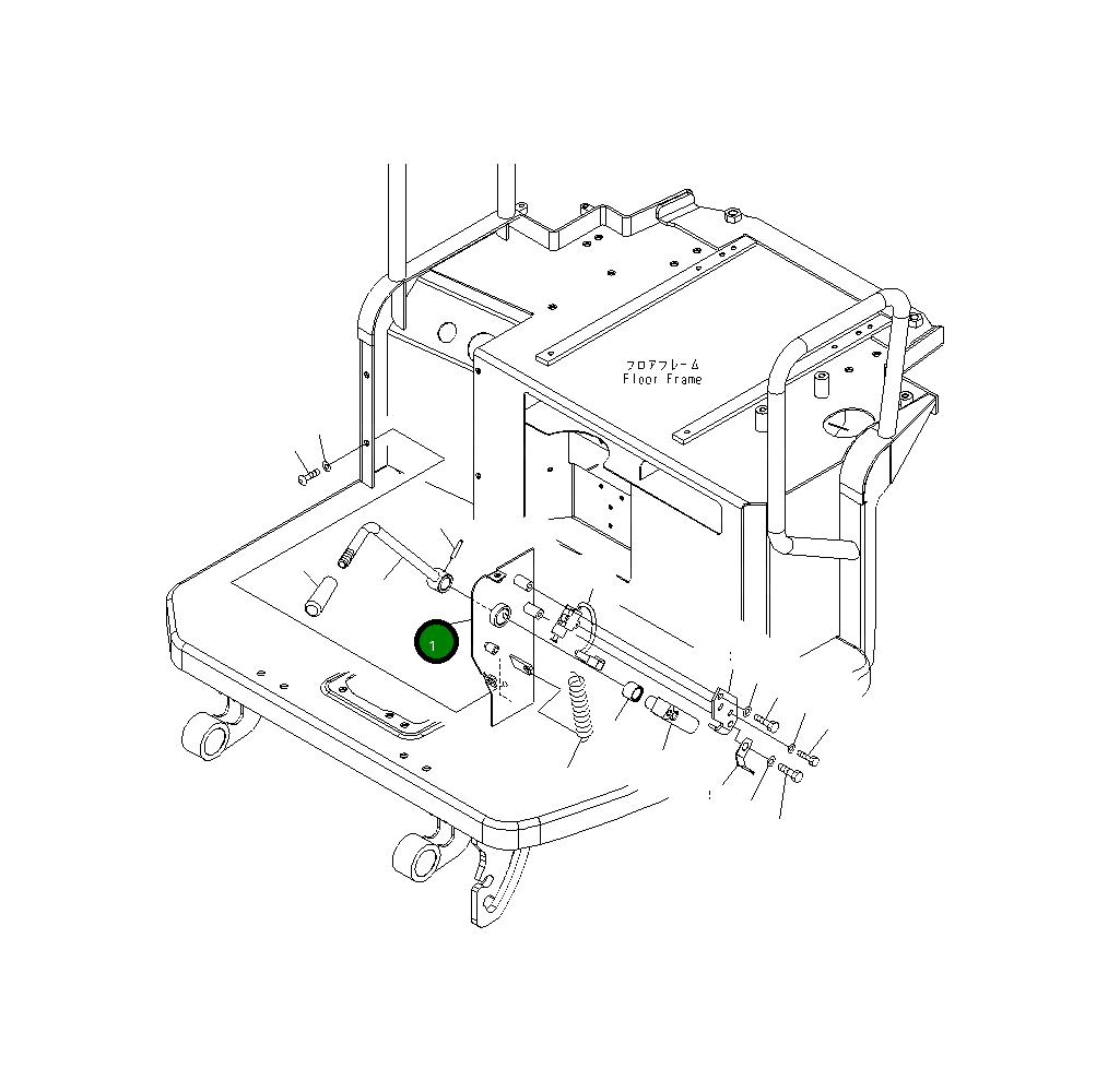 Крышка 22J-43-26191 Komatsu