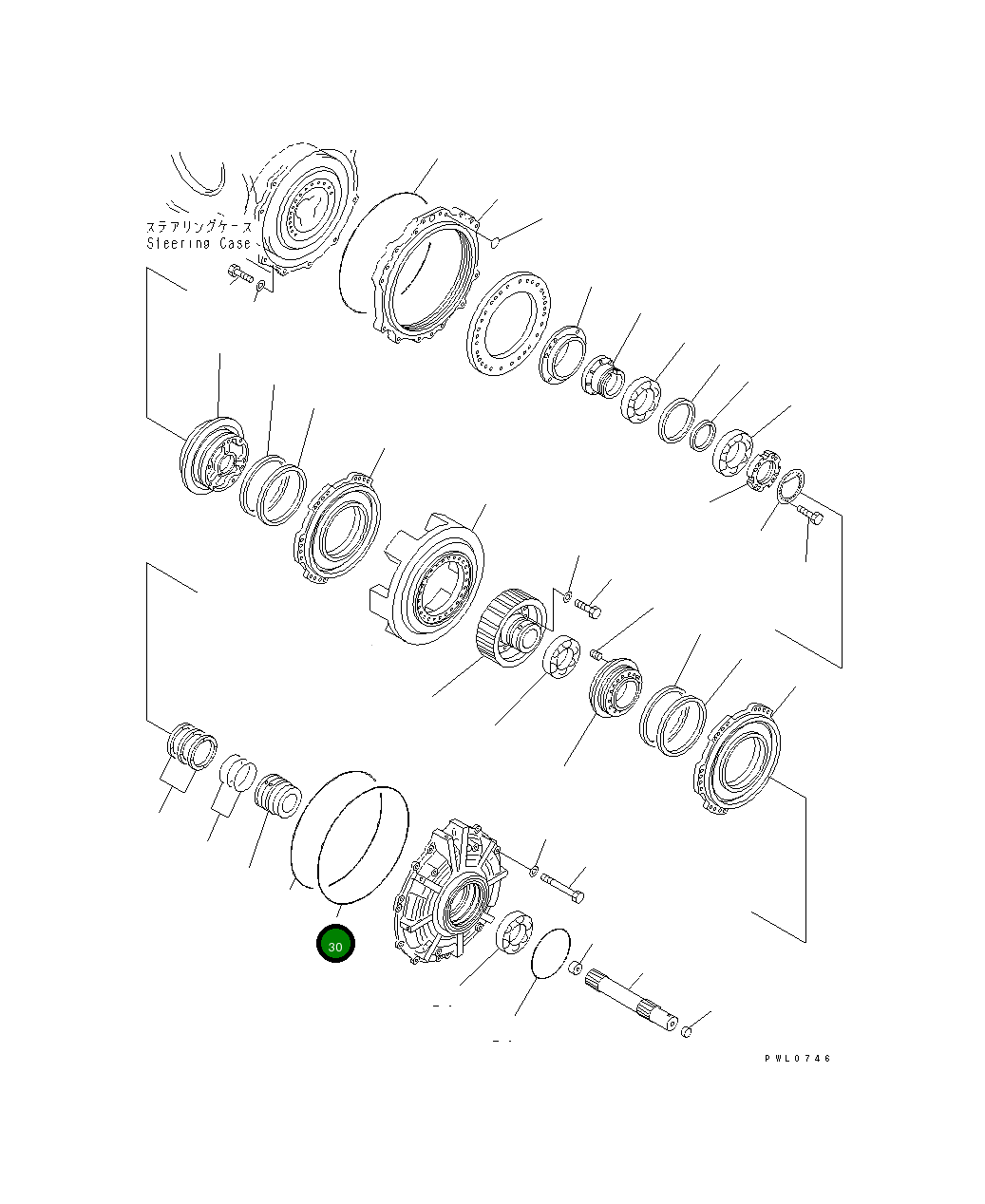 Кольцо уплотнительное (O-Ring) 198-22-25140 Komatsu