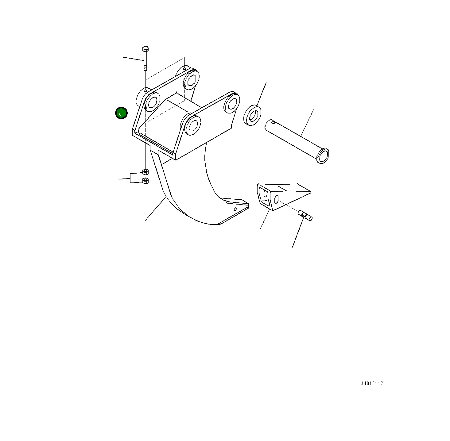 Болт 2057073190 Komatsu
