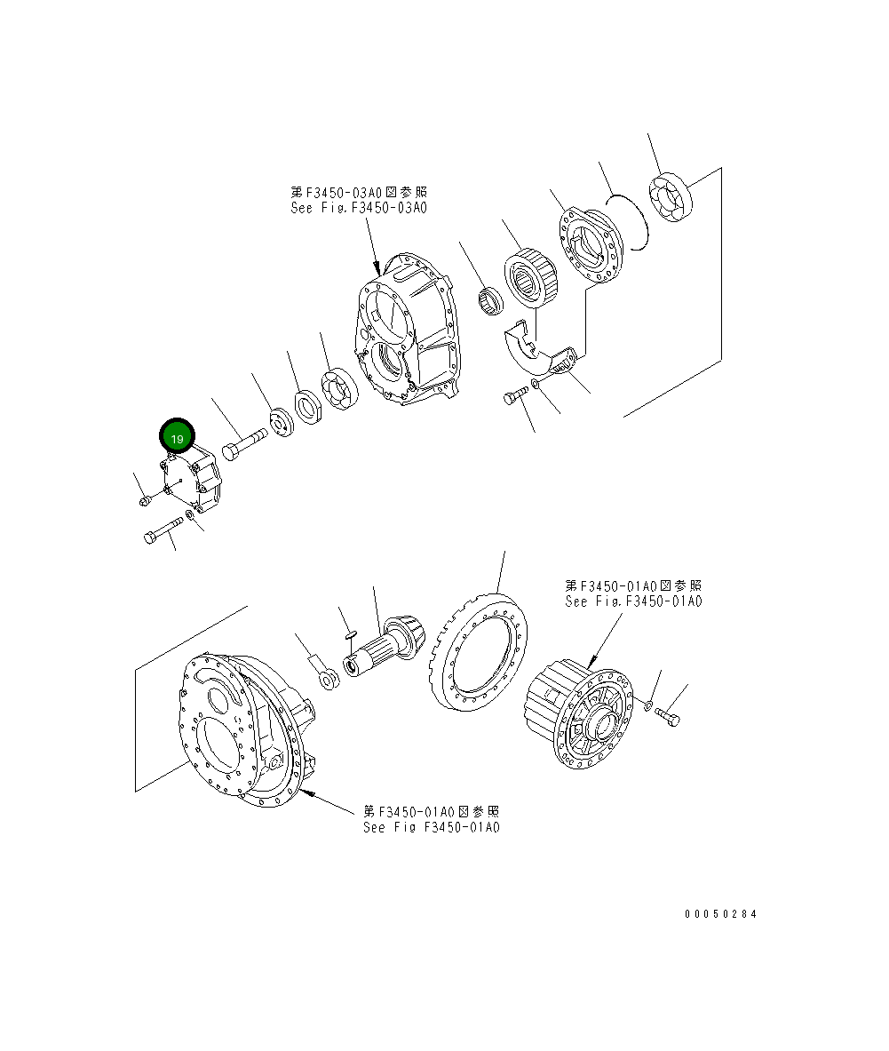 Крышка 56D-23-16870  Komatsu