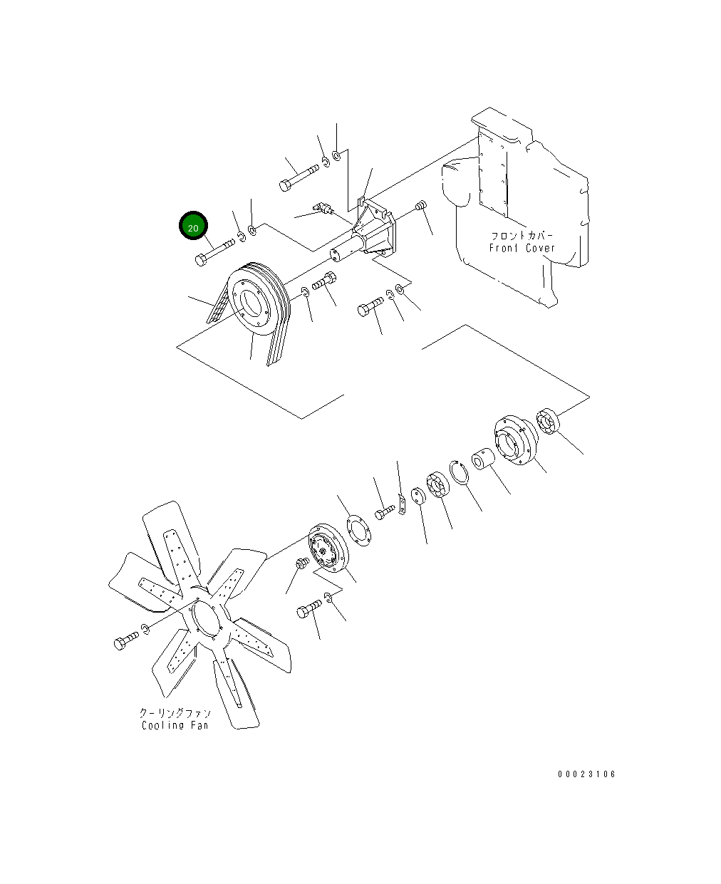 Болт 01011-31455 Komatsu