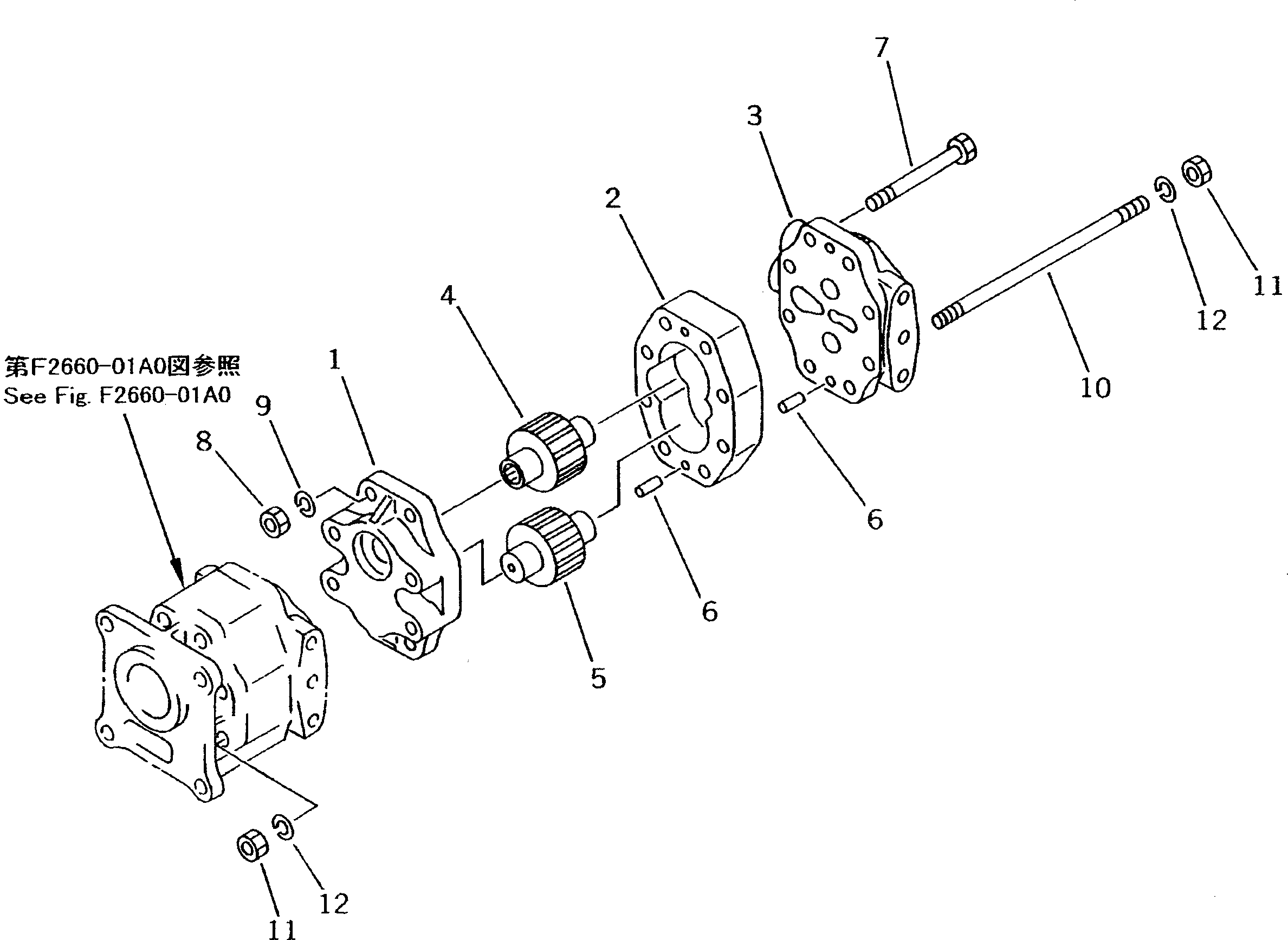 Болт 01050-51075 Komatsu