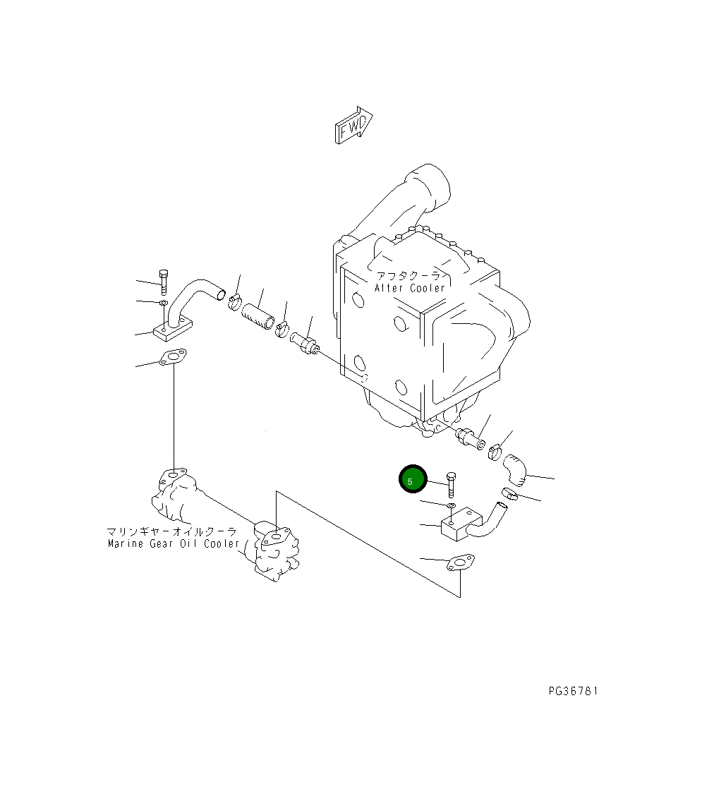 Болт 01050-51050 Komatsu
