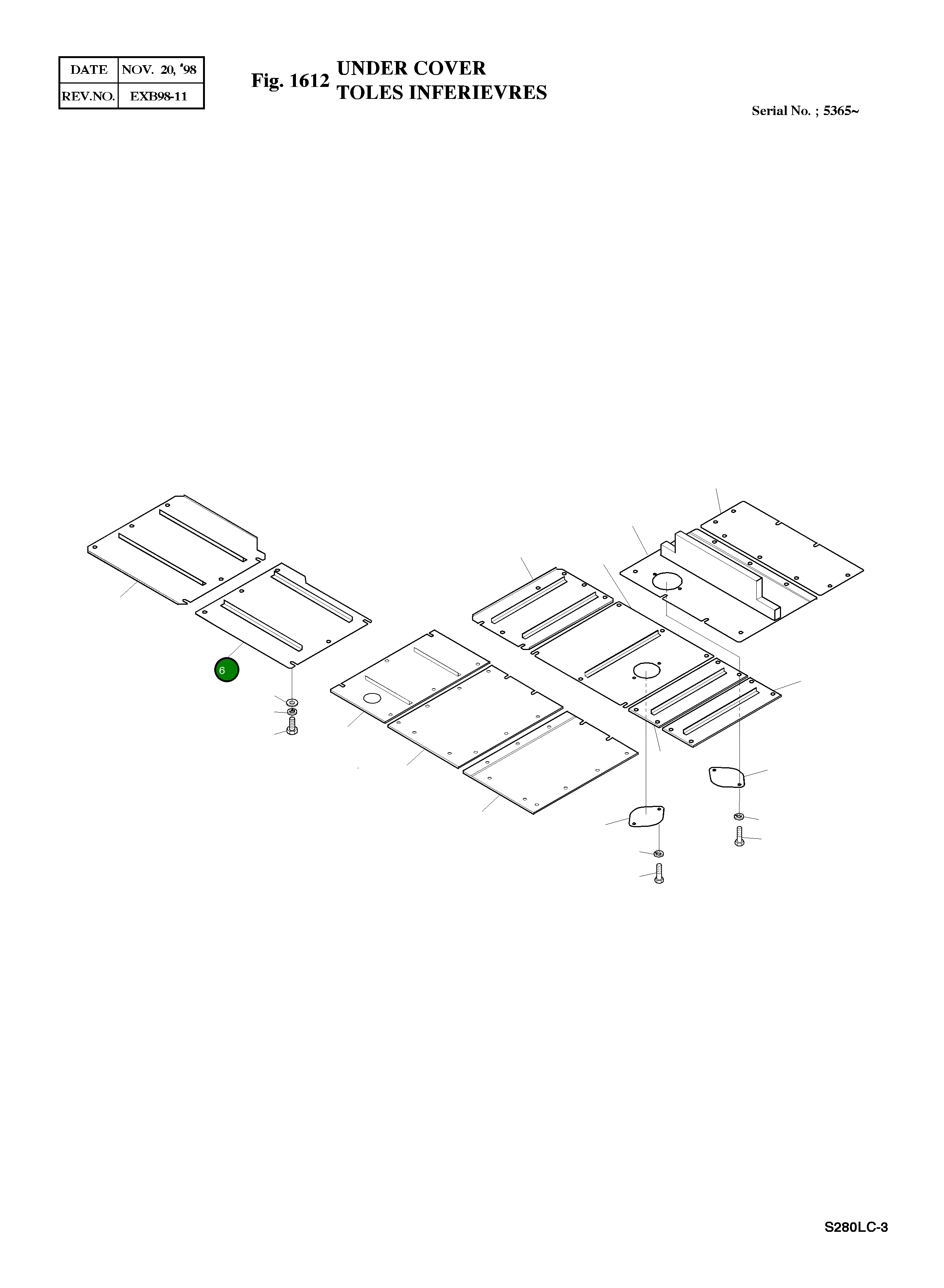 Крышка 2621-2414C Komatsu