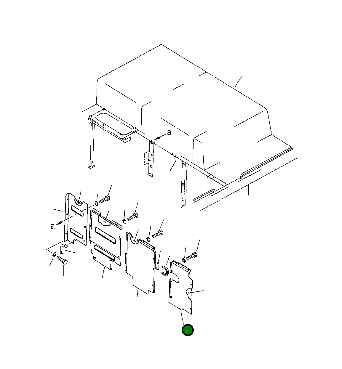 Крышка 209-54-53431  Komatsu