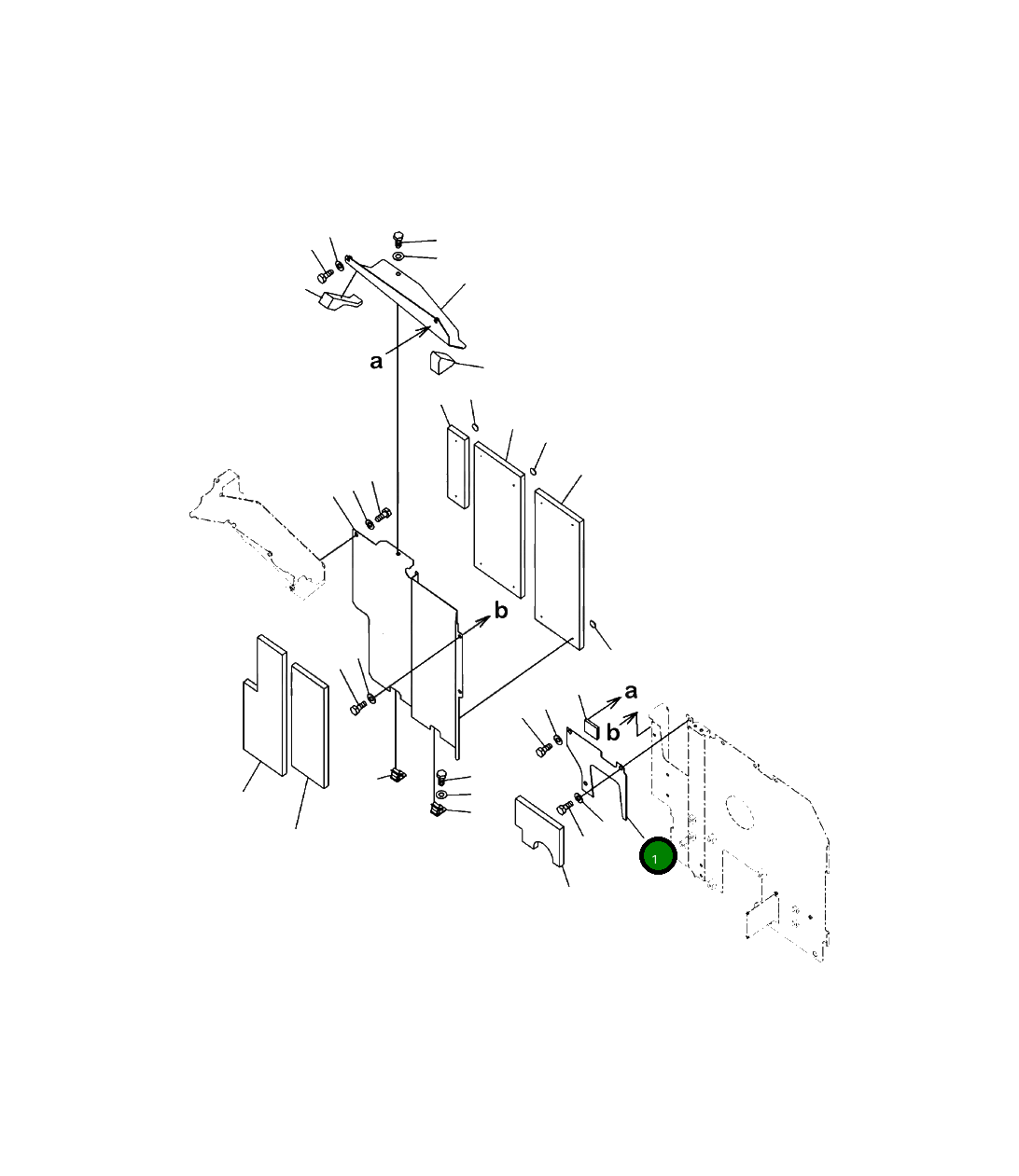 Крышка 20Y-54-71521  Komatsu