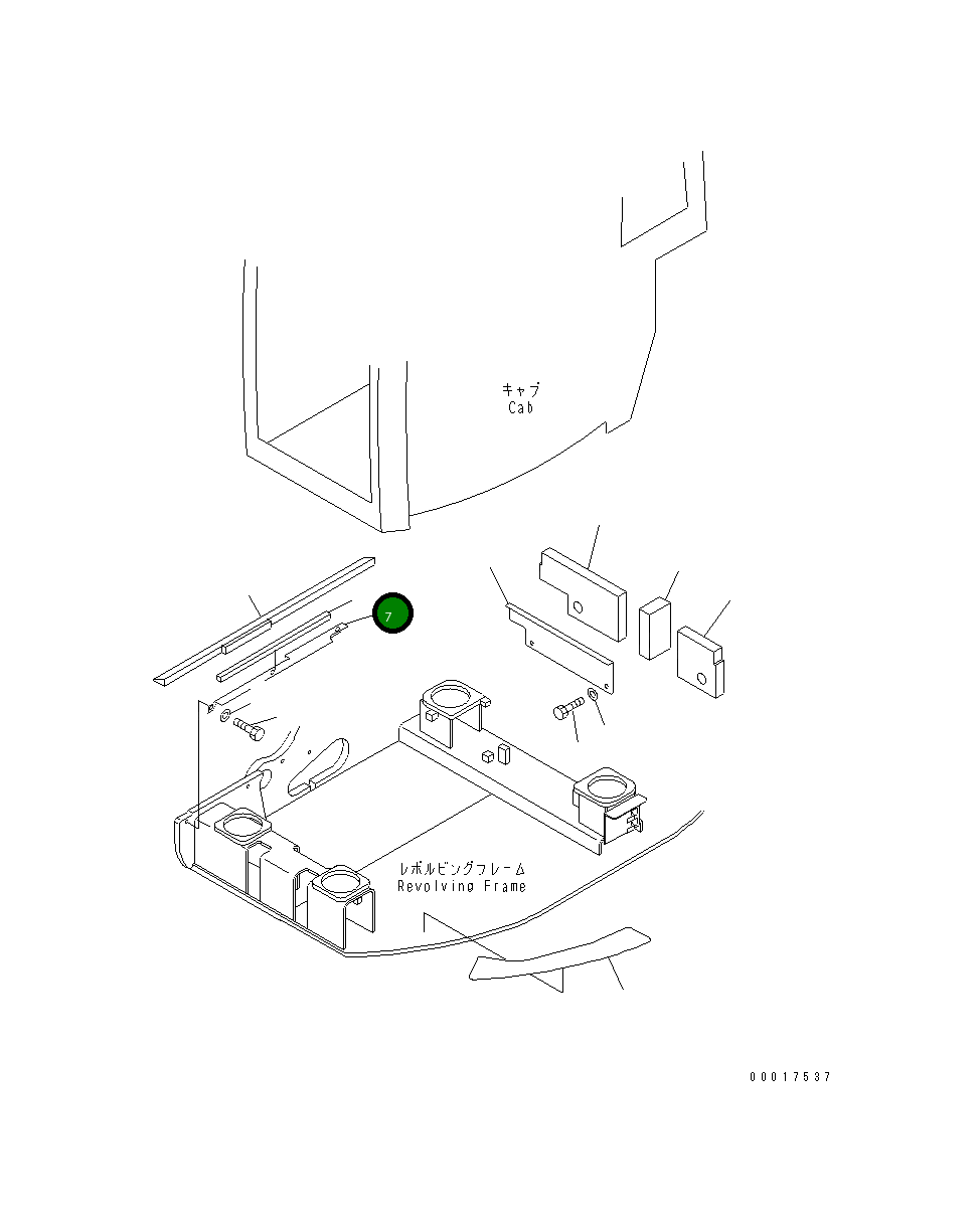 Крышка 22B-54-18850 Komatsu
