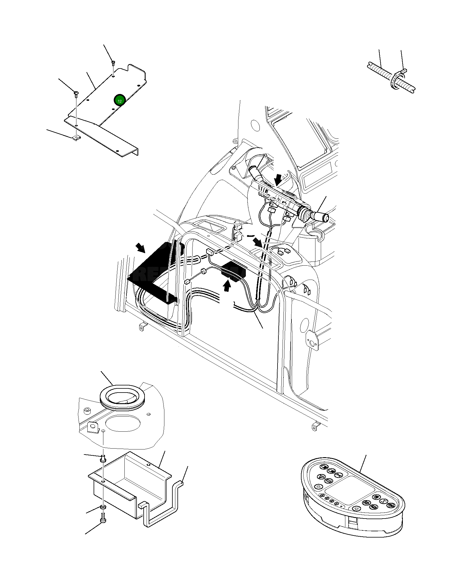 Крышка 42N-56-12890 Komatsu