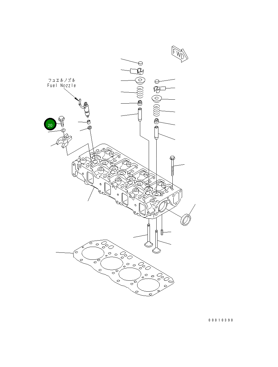 Болт 456-773  Komatsu