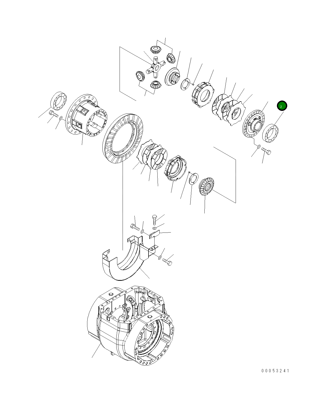Крышка 421-22-37120  Komatsu