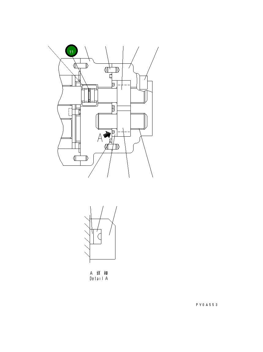 Кольцо UC1302149006 Komatsu