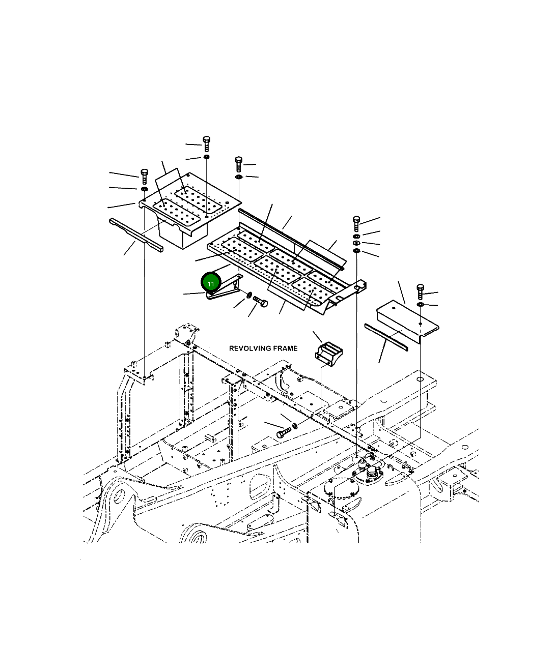 Крышка 208-54-41621  Komatsu