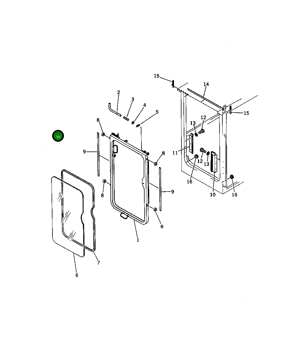 Крышка 201-54-22422  Komatsu