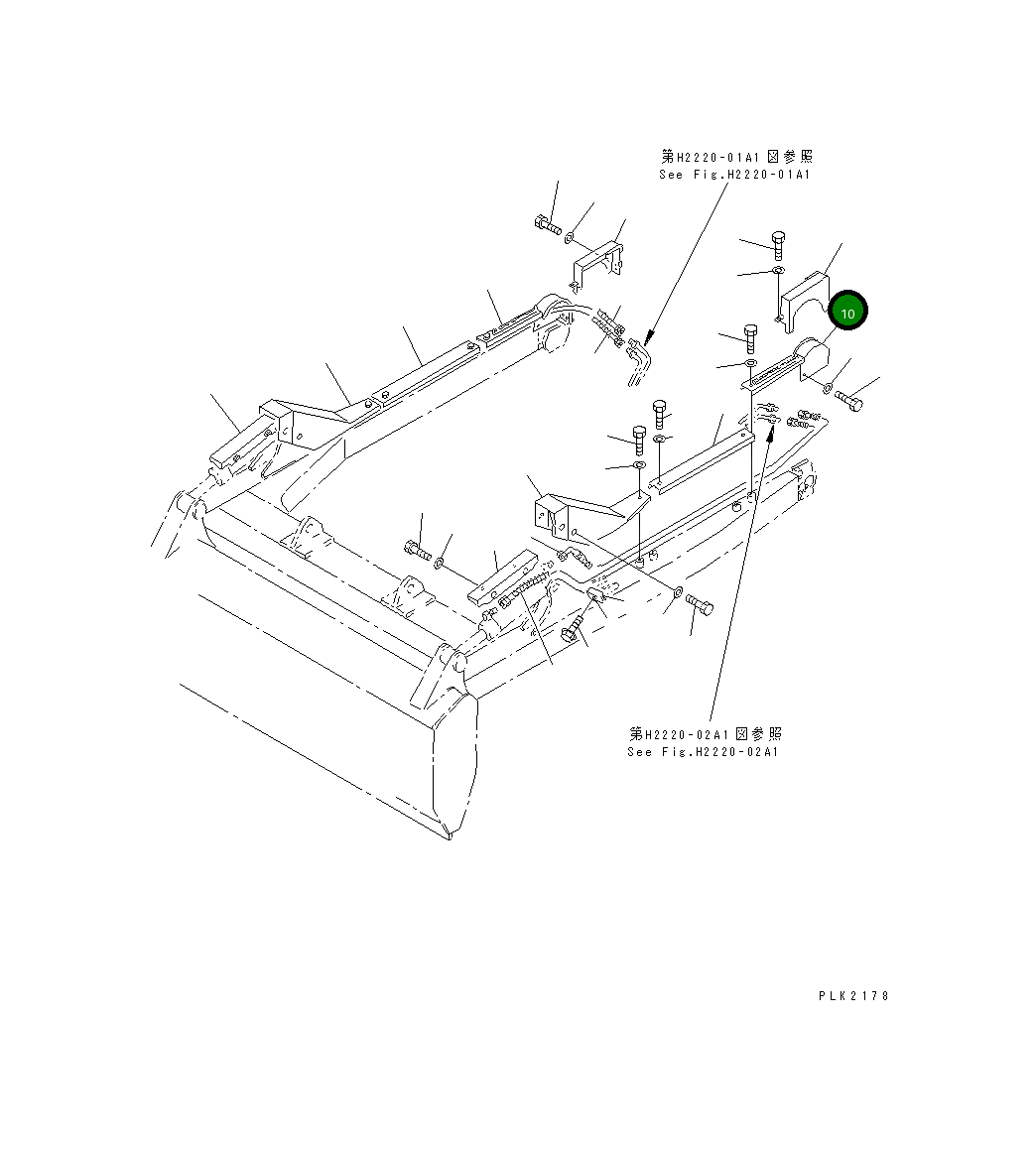 Крышка 124-X16-1460 Komatsu