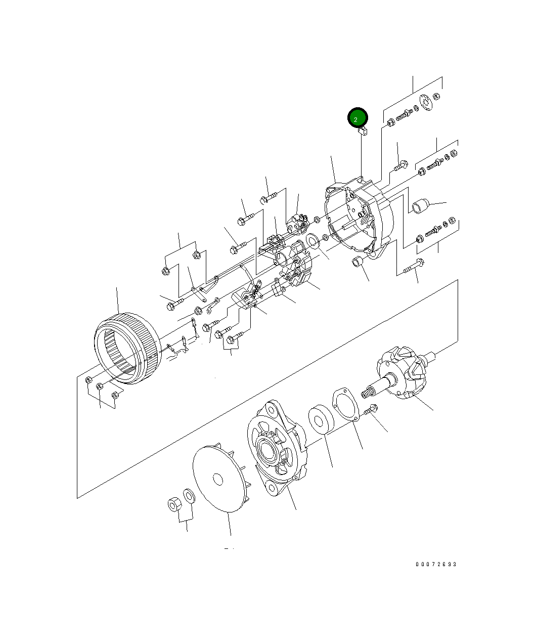 Крышка 1315 828 H1 Komatsu