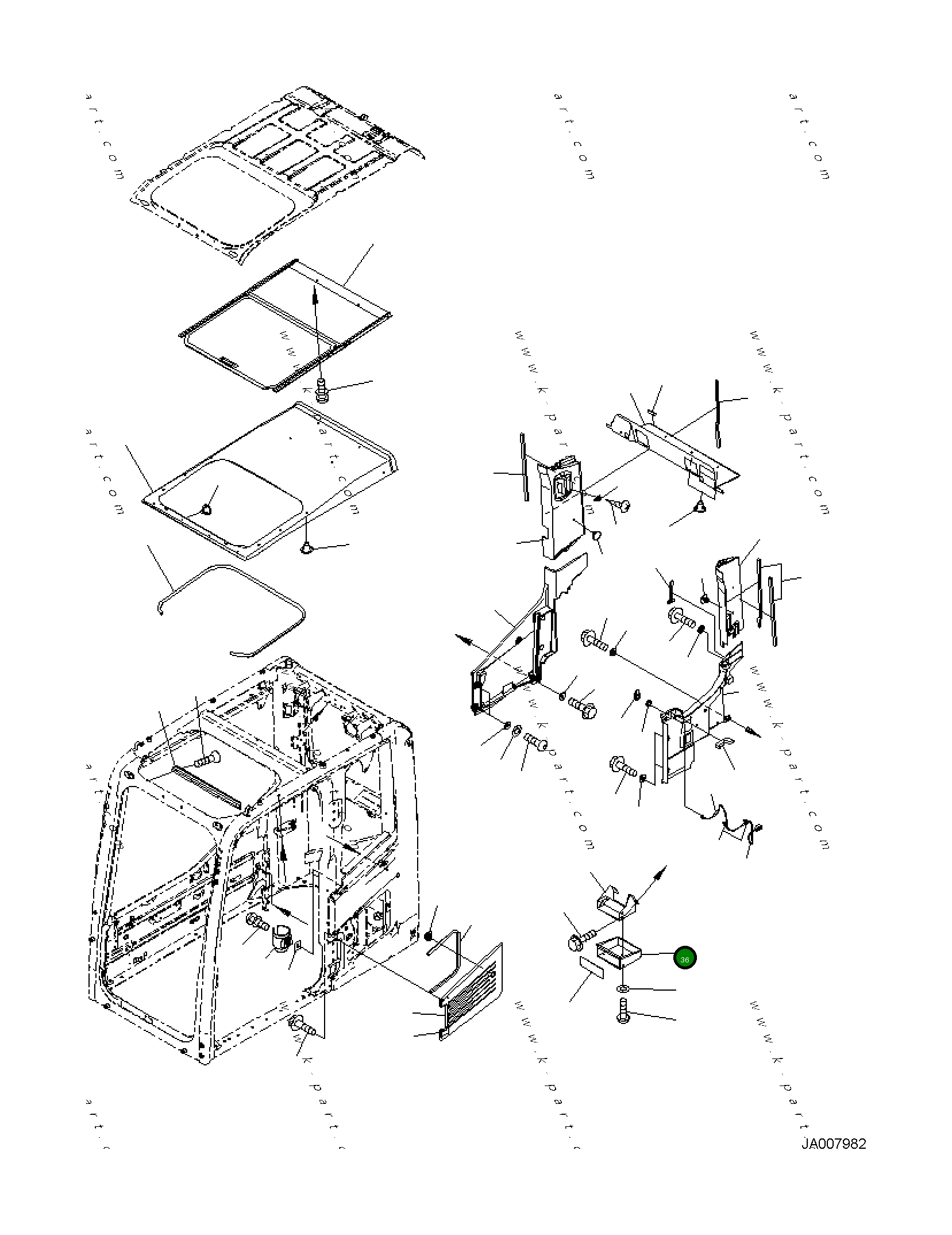 Крышка 20Y-53-18251 Komatsu