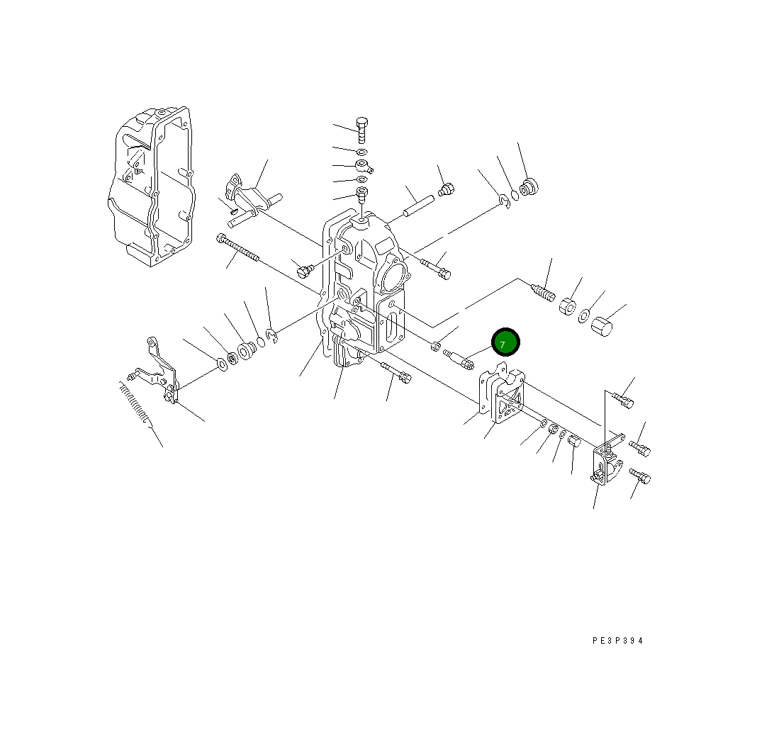Болт DK154013-0720 Komatsu