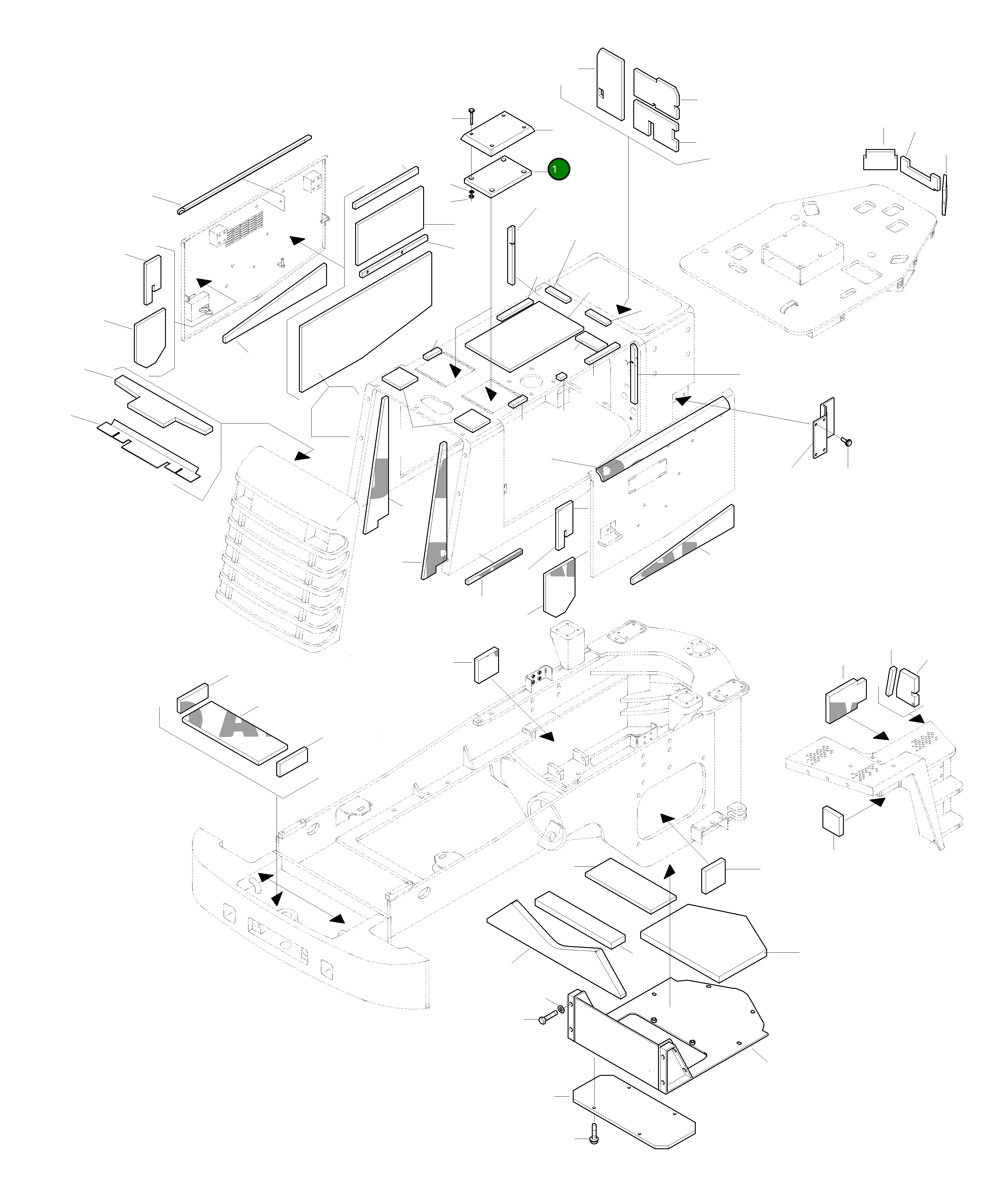 Крышка 419-Z84-2110 Komatsu