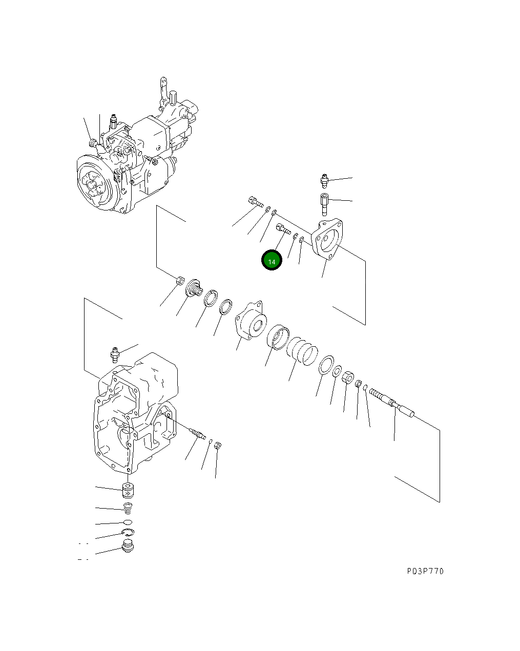 Болт 6710-71-2770 Komatsu