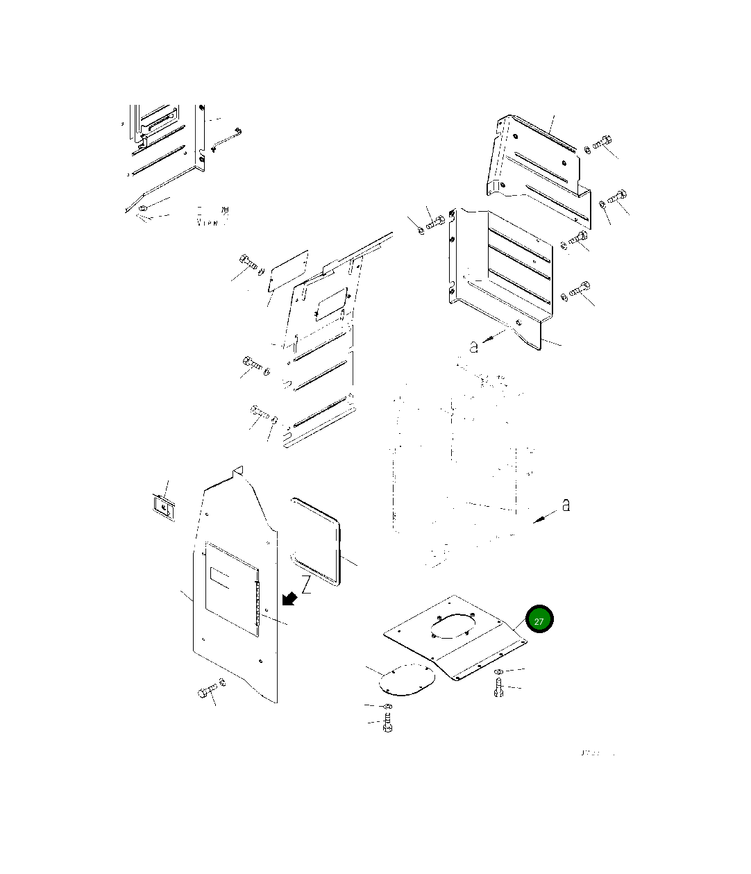 Крышка 425-43-58621 Komatsu