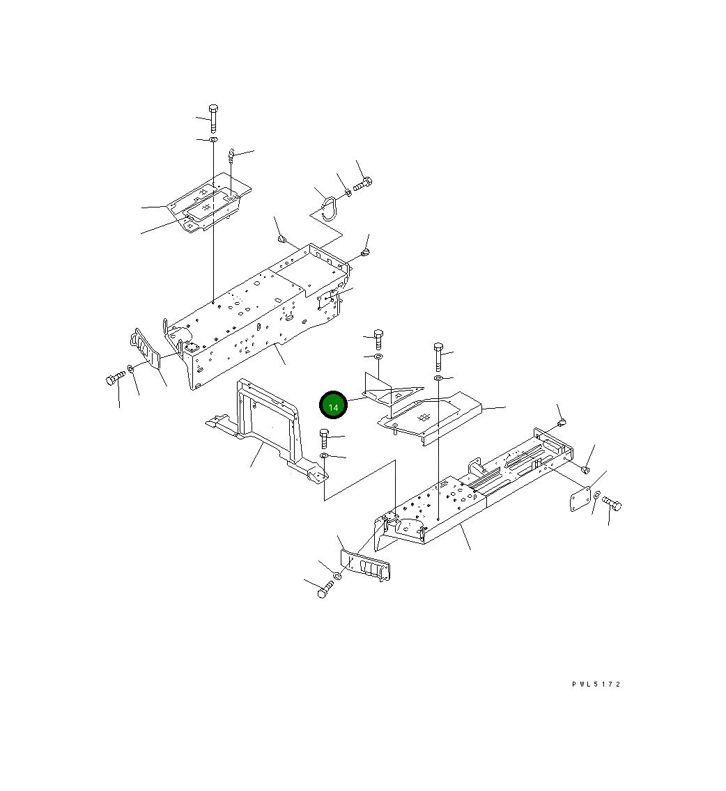 Крышка 154-54-42260 Komatsu