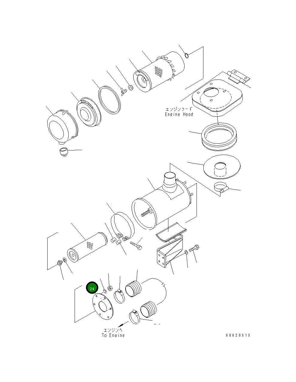 Крышка 10G-X16-2160 Komatsu