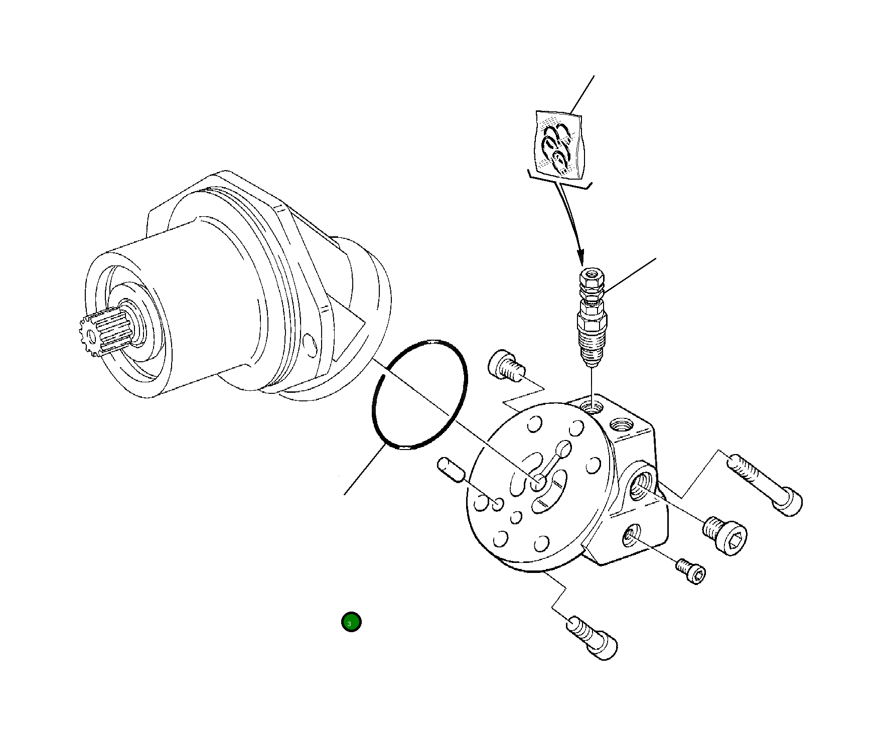 Кольцо уплотнительное (O-Ring) 21D-60-16470 Komatsu