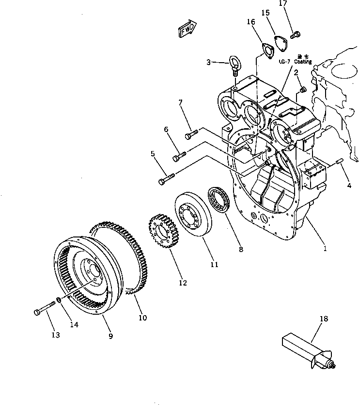 Болт 01051-31625 Komatsu