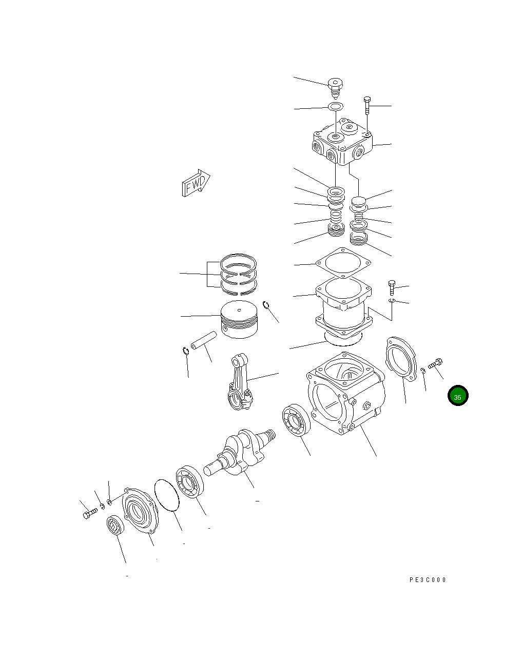 Болт DK010006-1270 Komatsu