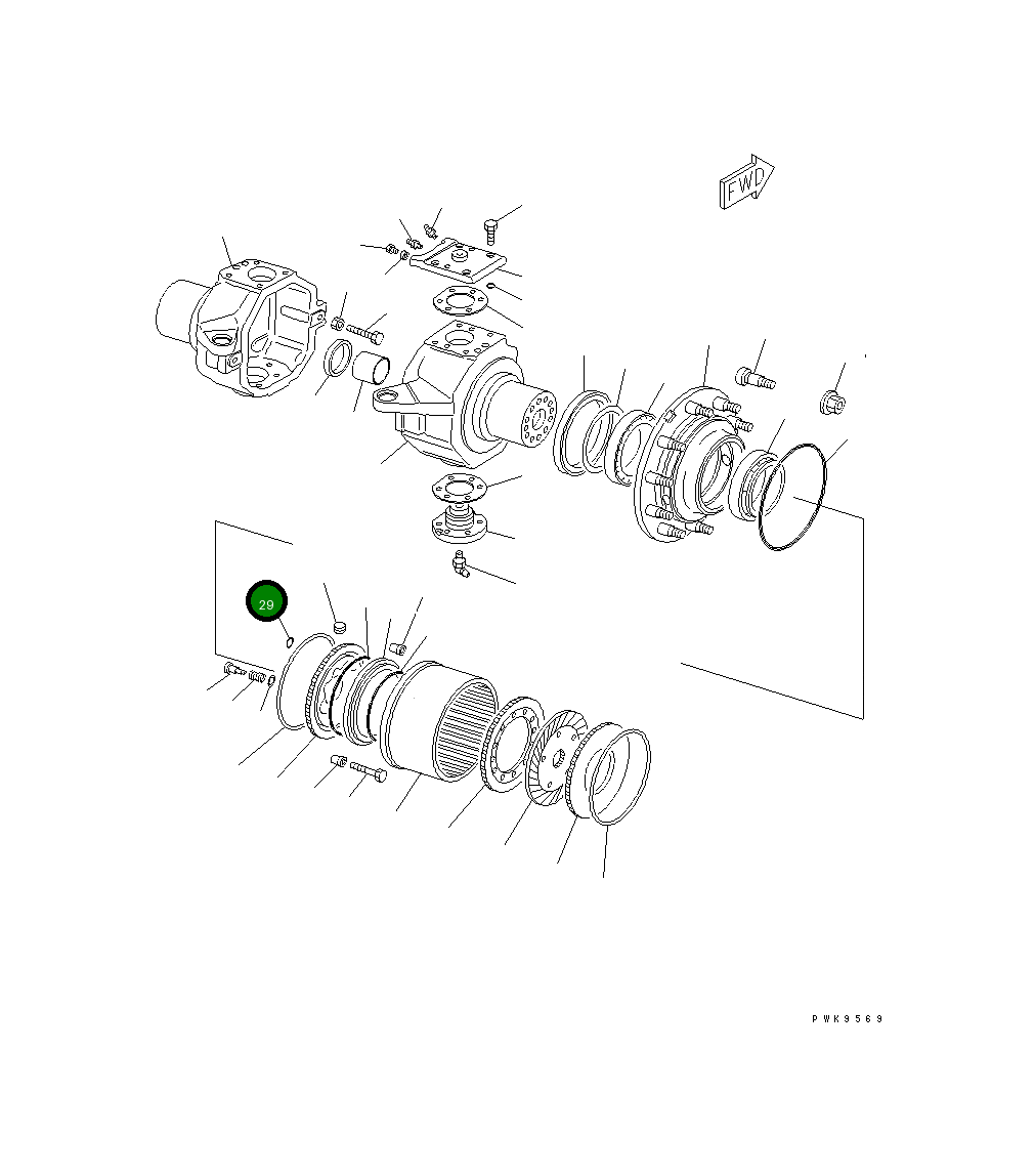 Кольцо уплотнительное (O-Ring) 20E-23-K1440 Komatsu