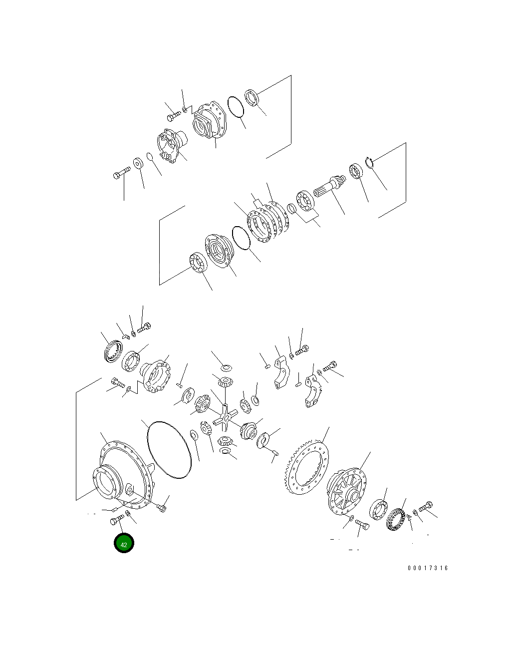 Болт 01010-31445 Komatsu