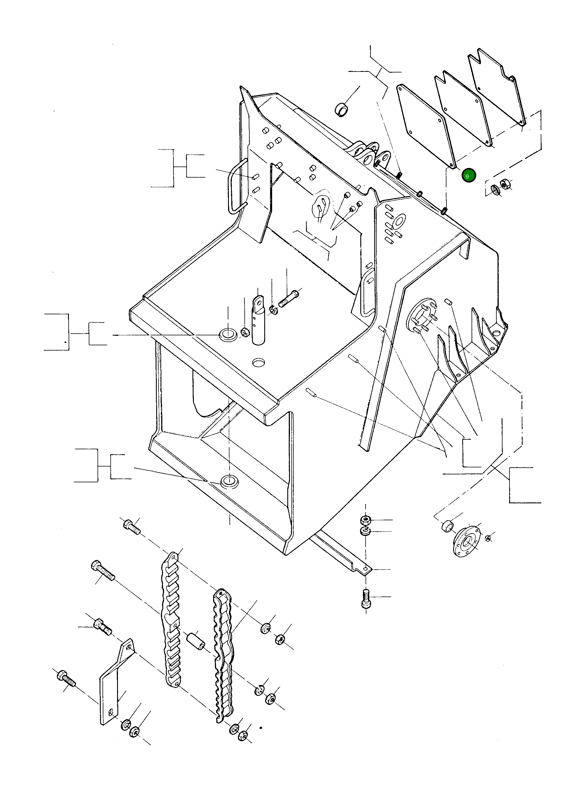 Крышка 3078757M1  Komatsu