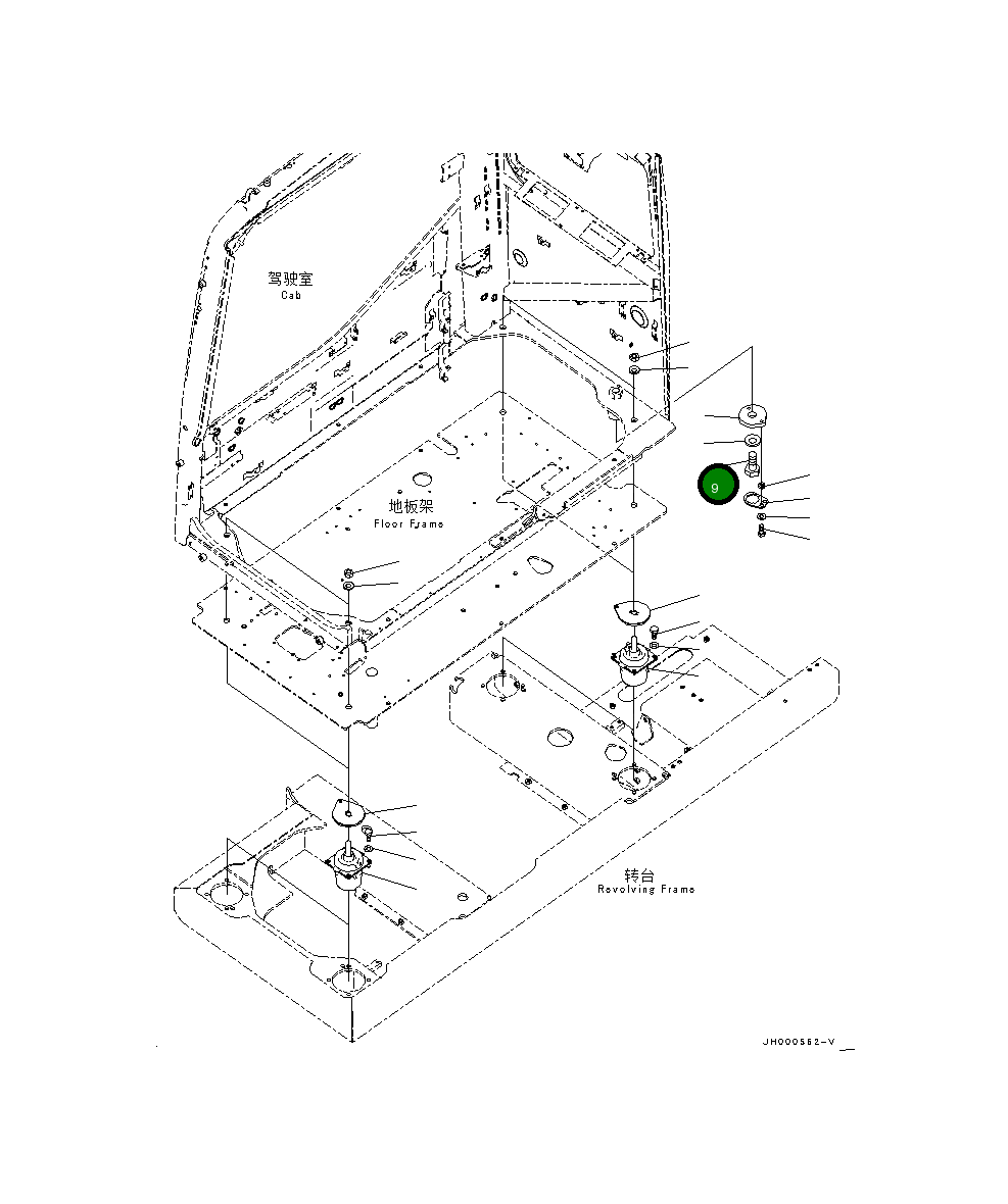 Болт 01011-83065 Komatsu