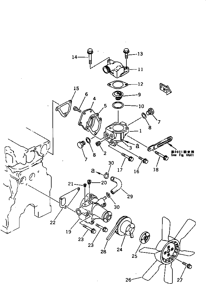 Болт YM26014-060302  Komatsu