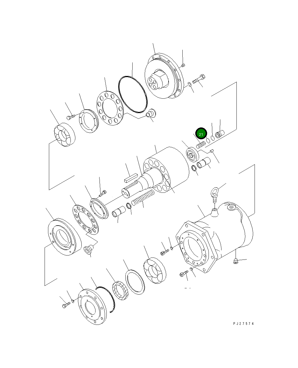 Кольцо уплотнительное (O-Ring) STDW0002B018 Komatsu