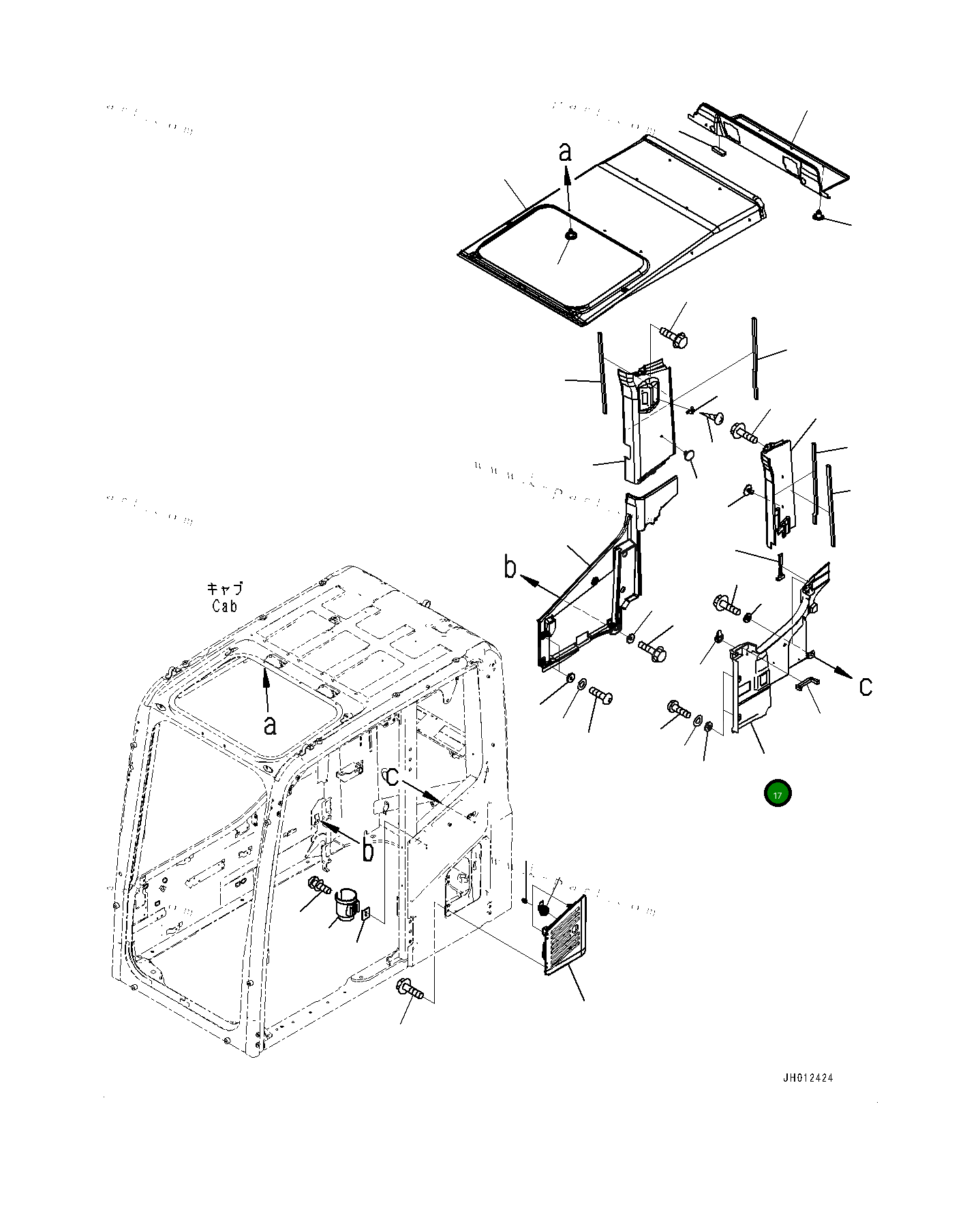 Крышка 2075321460  Komatsu