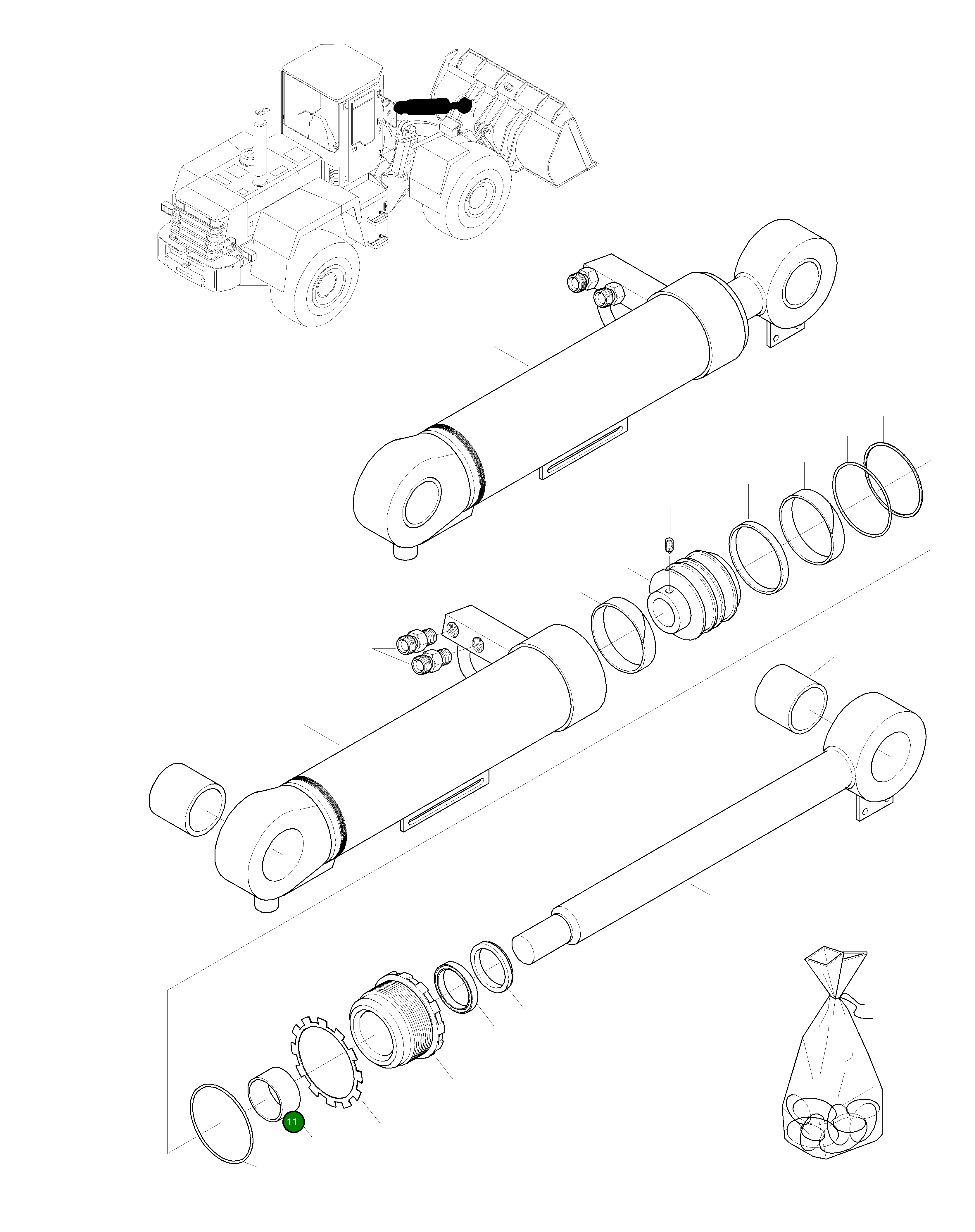 Кольцо уплотнительное (O-Ring) 42Y-63-H0P09 Komatsu