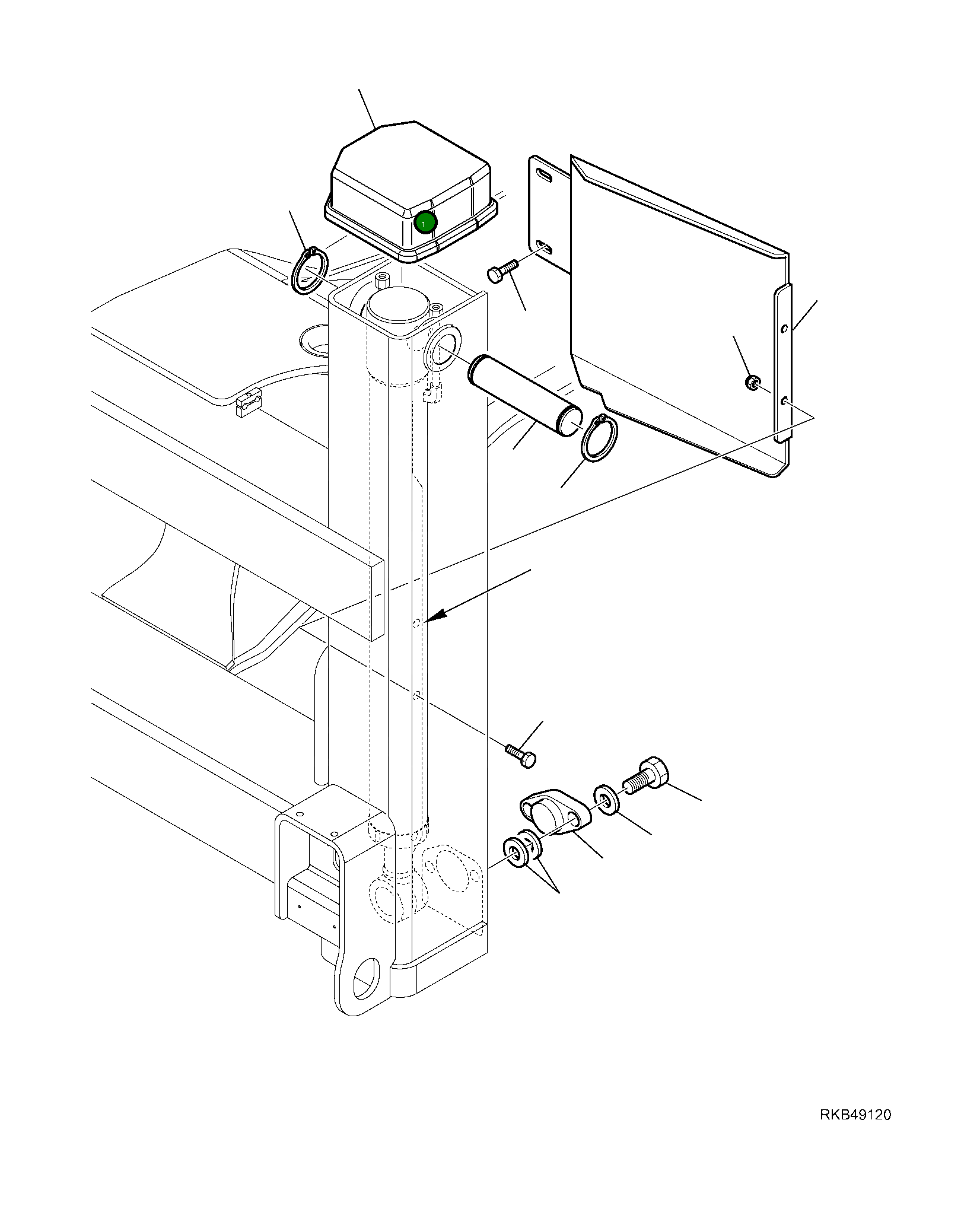 Крышка 42N-54-19450 Komatsu