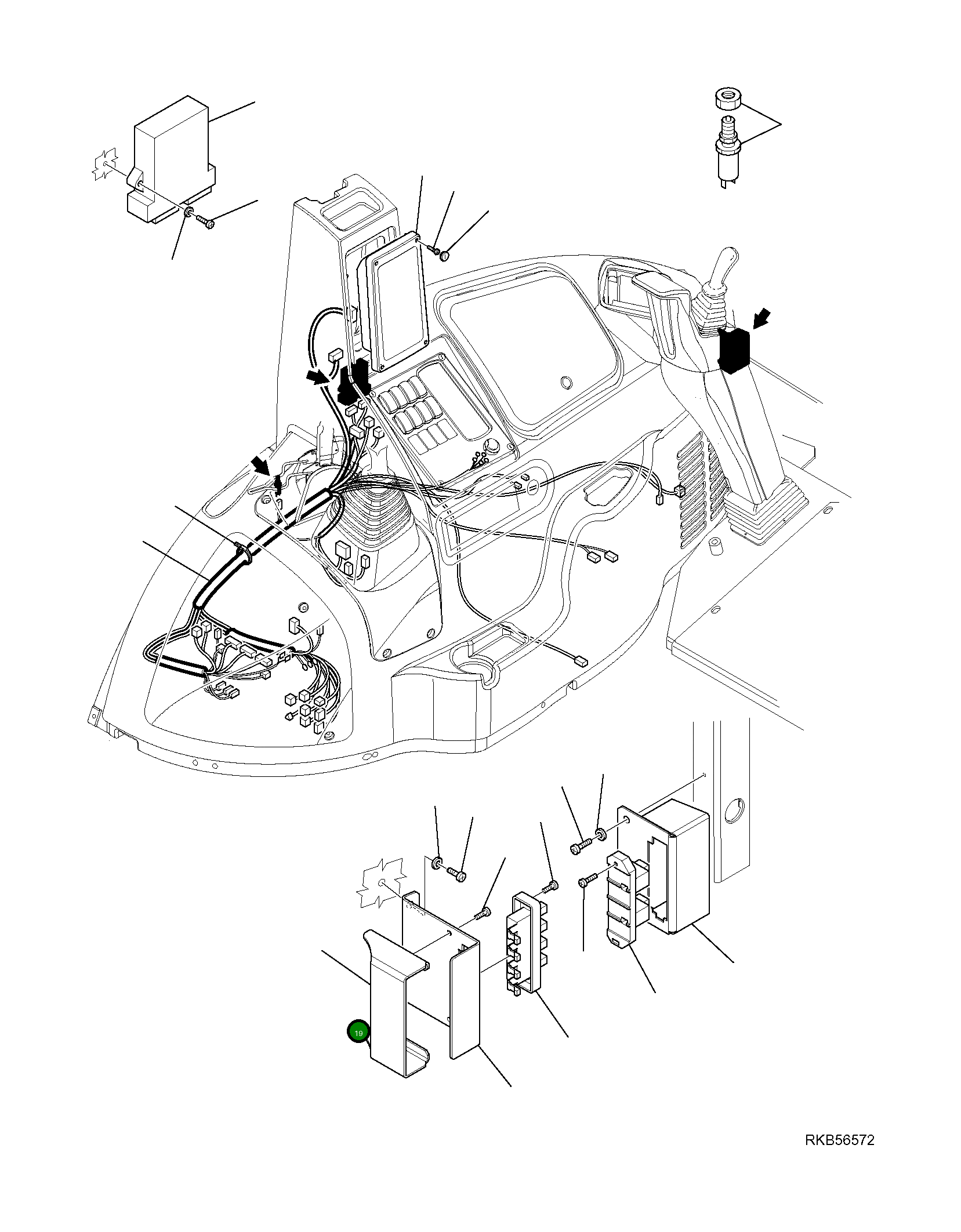 Крышка 42N-54-15340  Komatsu