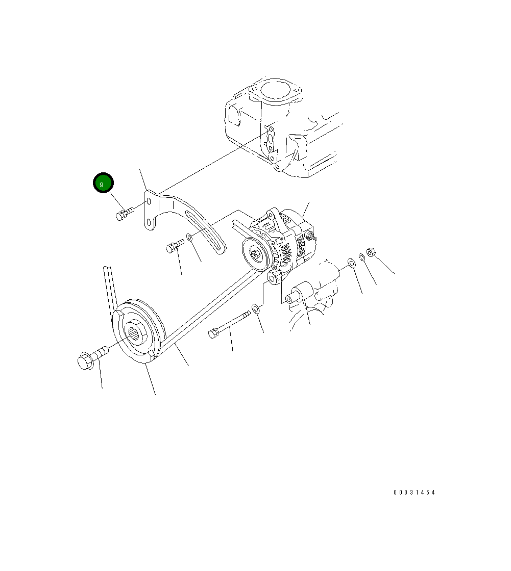 Болт KT01023-50616 Komatsu