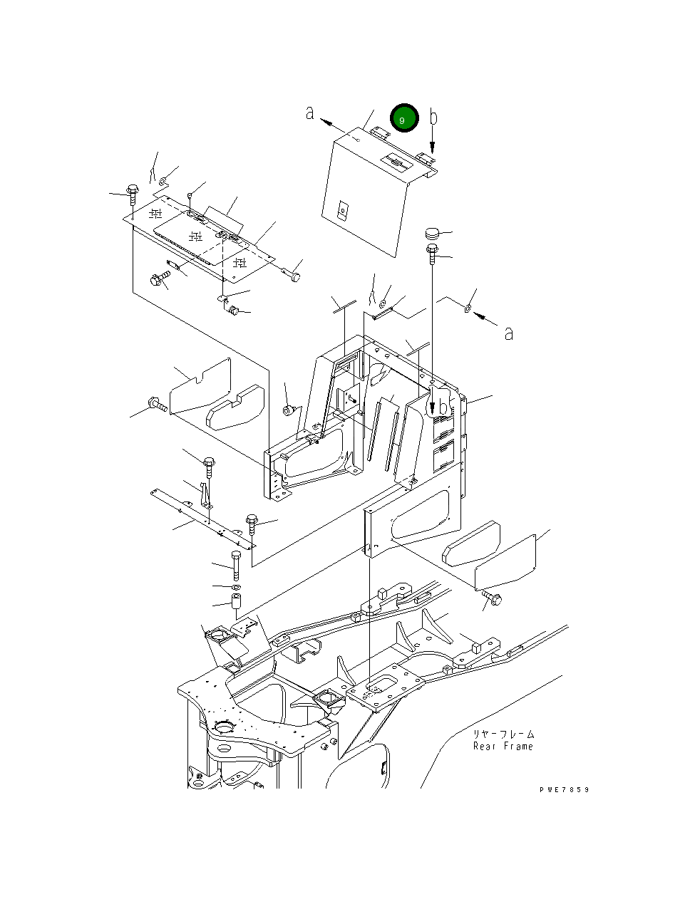 Крышка 426-54-21752 Komatsu