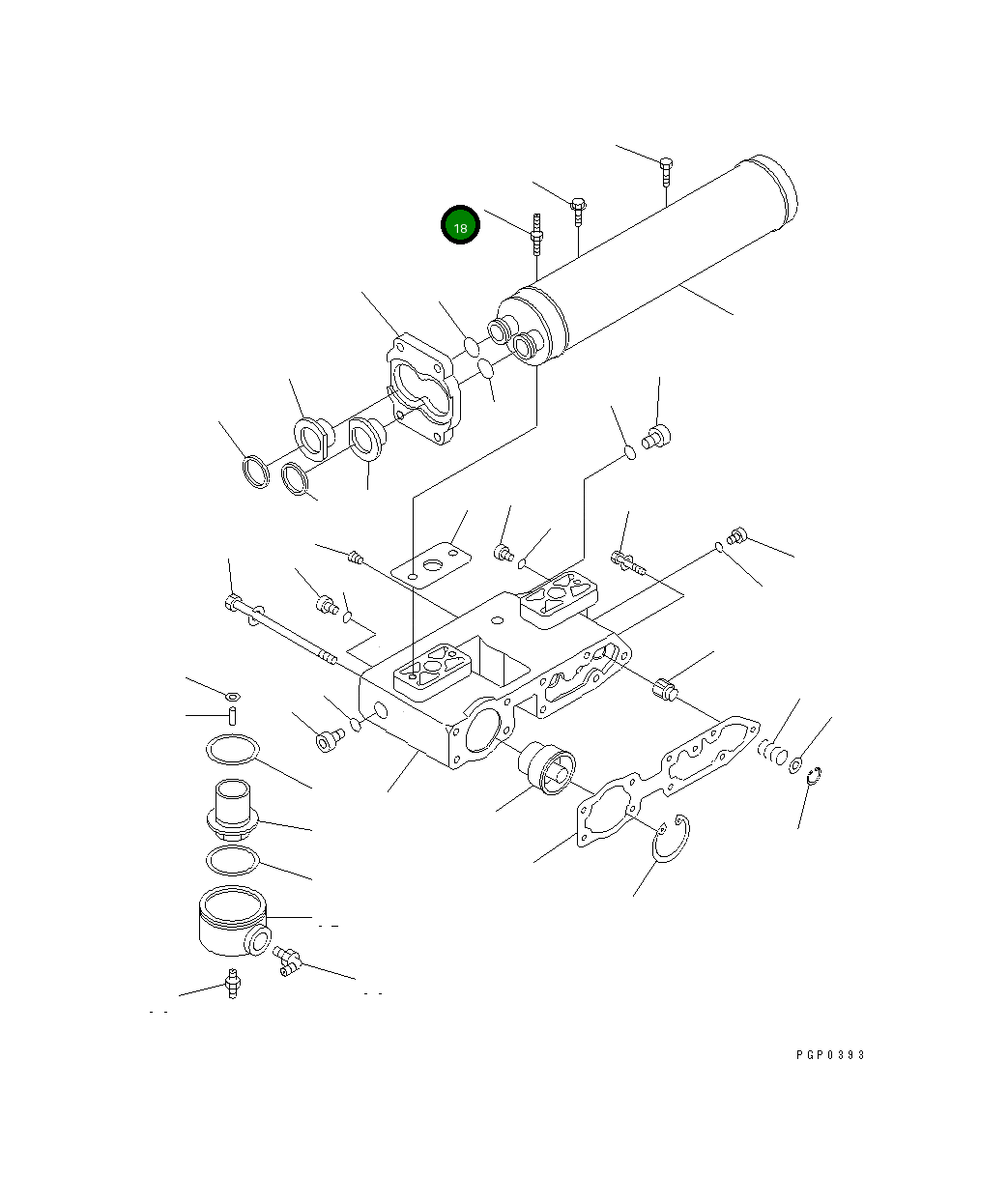 Болт CU3883394 Komatsu