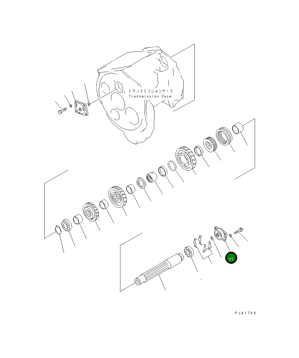 Крышка 14X-14-11140 Komatsu