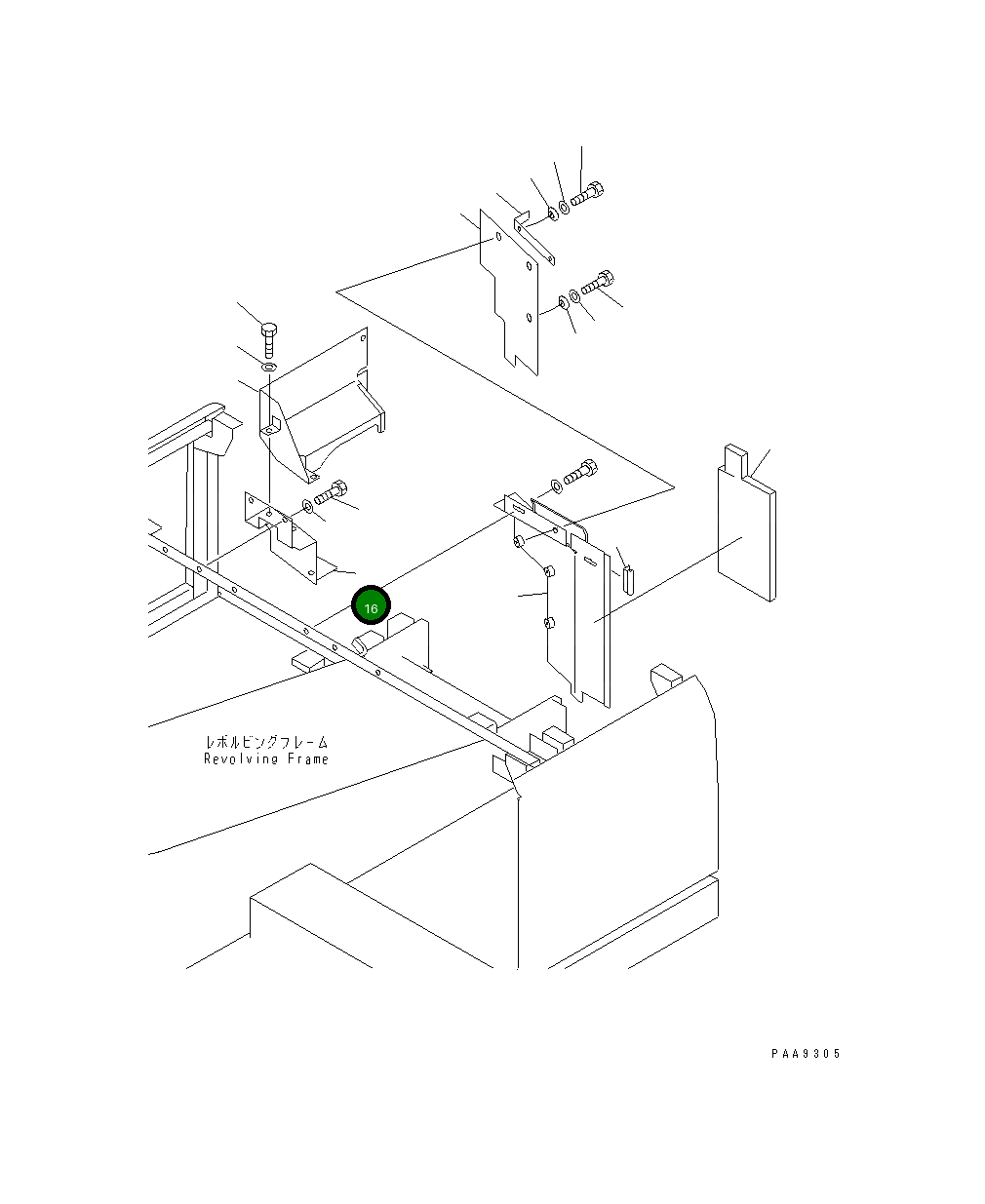 Крышка 203-54-66130 Komatsu
