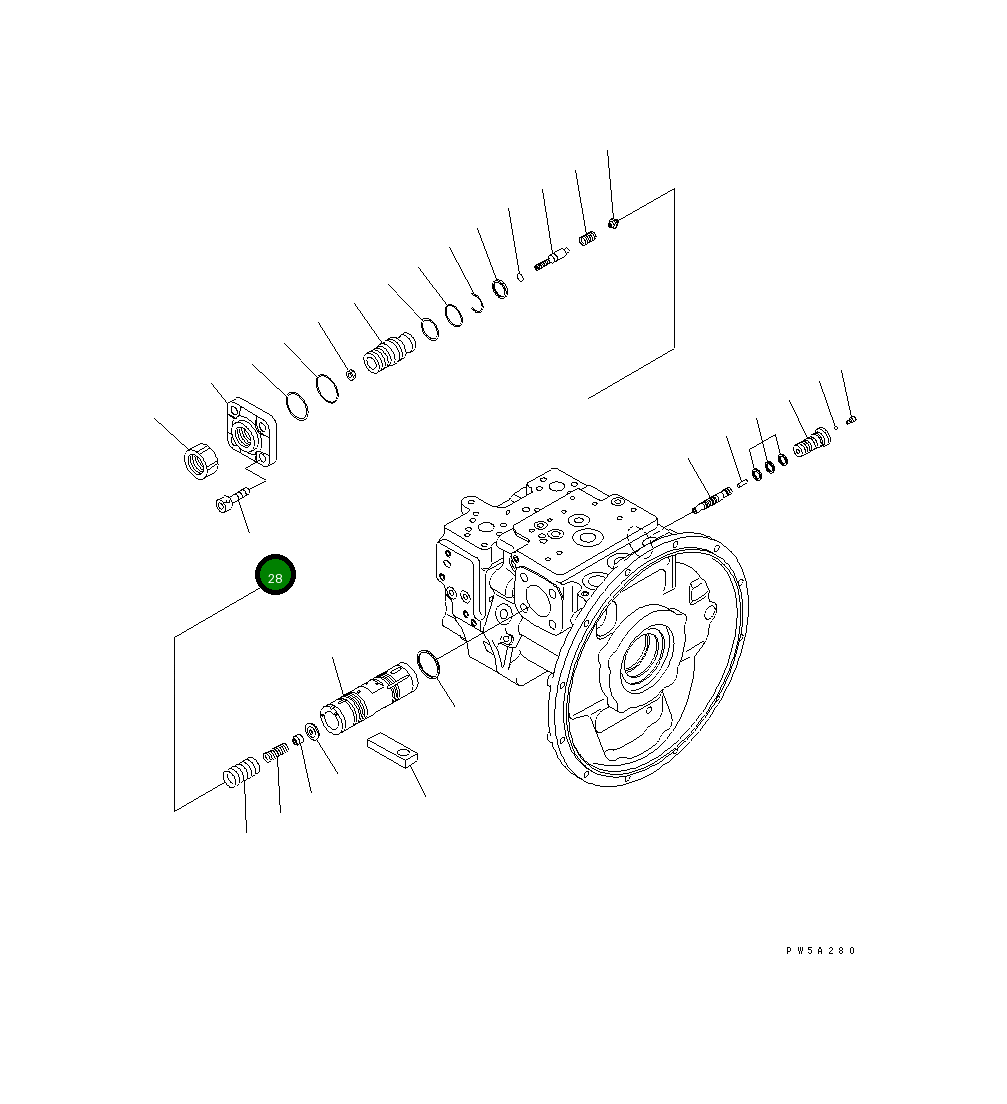 Болт 01252-61645  Komatsu