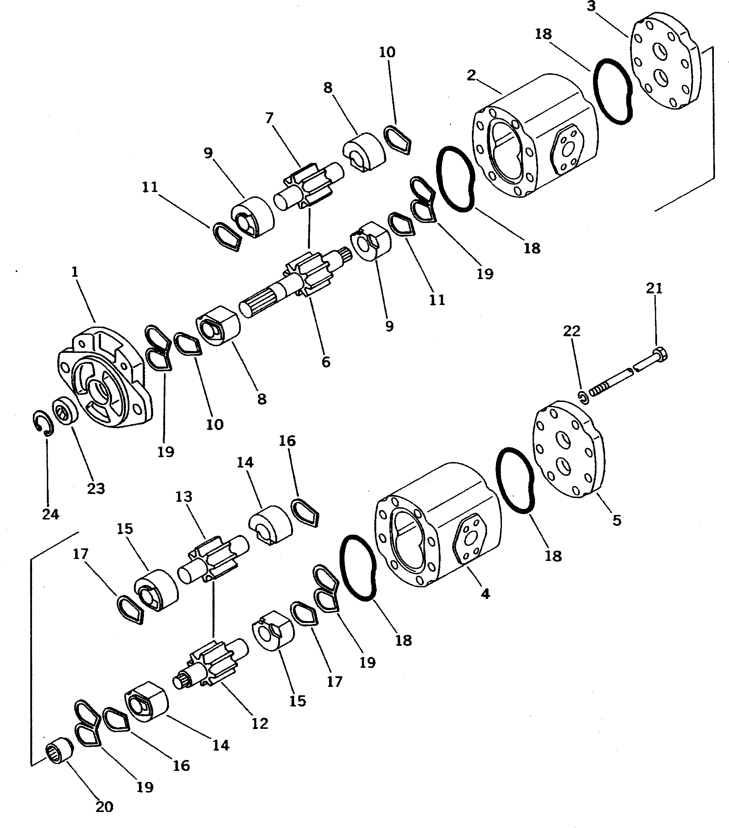 Болт KB20121-41223  Komatsu